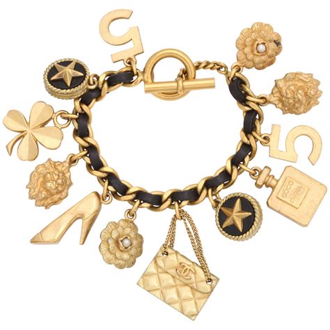 vintage chanel charm bracelet|chanel inspired charms for bracelets.